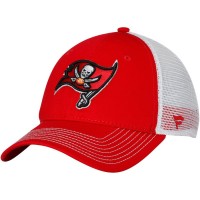 Men's Tampa Bay Buccaneers NFL Pro Line by Fanatics Branded Red/White Core Trucker II Adjustable Snapback Hat 2759986